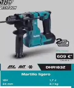 Ferri Makita - martillo ligero oferta