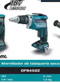 Ferri Makita - atornillador de tabiqueria seca dfs452z oferta