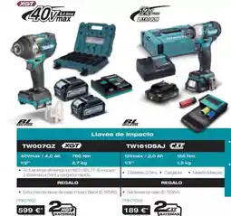 Ferri Makita - llaves de impacto tw007gz oferta