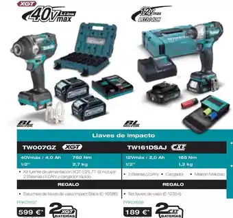 Ferri Makita - llaves de impacto tw007gz oferta