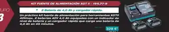 Ferri Makita - kit funte de alimentación xgt oferta