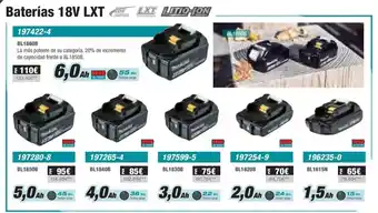 Ferri Baterías 18v lxt oferta