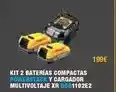 Ferri Kit 2 baterías compactas powerstad y cargador multivoltaje xr dcb1102e2 oferta