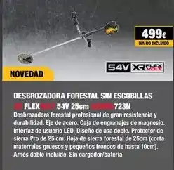 Ferri Dewalt - desbrozadora forestal sin escobillas oferta