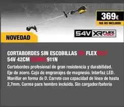 Ferri Cortabordes sin escobillas flex 54v 42cm 911n oferta