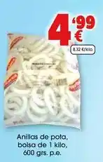 TOP Cash & Carry Anillas de pota, bolsa de 1 kilo oferta