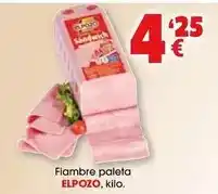 TOP Cash & Carry Elpozo - fiambre paleta oferta