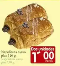 Supermercados Bip Bip Napolitana cacao oferta