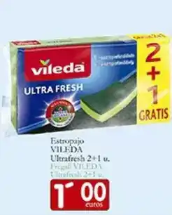 Supermercados Bip Bip Vileda - estropajo ultra fresh 2+1 u oferta