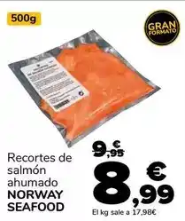 Supeco Norway seafood - recorte de salmon ahumado oferta
