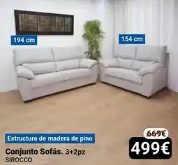 Centro Hogar Sanchez Conjunto sofás. 3+2pz oferta