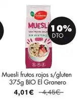 NaturaSí El granero - muesli frutos rojos s/gluten oferta