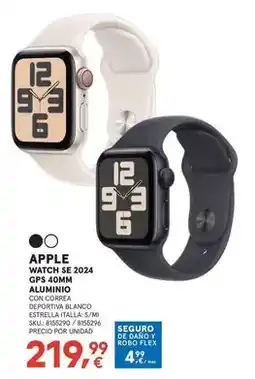 Worten Apple - watch se 2024 gps 40mm aluminto oferta