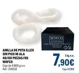 Makro Pico - anilla de pota sin ni ala 40/60 piezas/kg oferta
