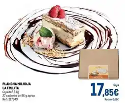 Makro La emilita - plancha milhoja oferta