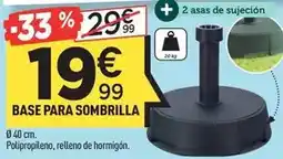Centrakor Base para sombrilla oferta