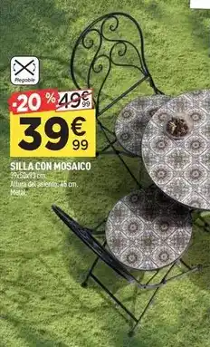Centrakor Silla con mosaico oferta