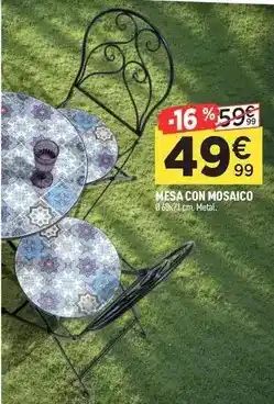Centrakor Mesa con mosaico oferta