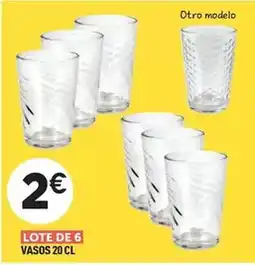 Centrakor Vasos 20 cl oferta
