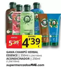 Supermercados MAS Herbal essences - gama champú oferta