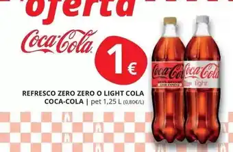 Supermercados MAS Coca-cola - refresco zero zero o light oferta