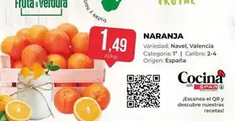 SPAR Gran Canaria Valencia - naranja oferta