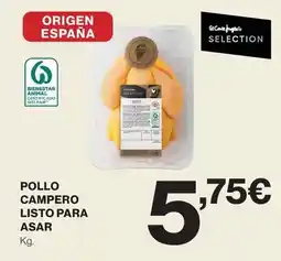 El Corte Inglés Origen - pollo campero listo para asar oferta