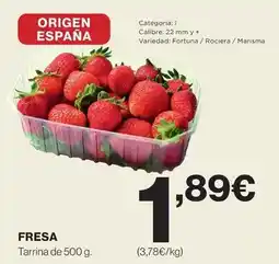 El Corte Inglés Origen - fresa oferta