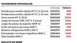 Ferri Accesorios opcionales oferta