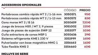 Ferri Accesorios opcionales oferta