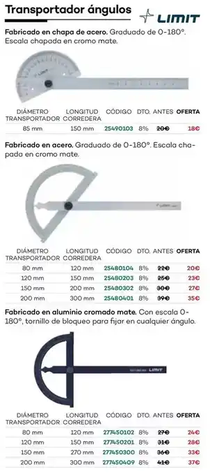 Ferri Transportador angulos oferta