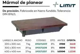 Ferri Marmol de planear oferta