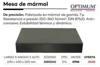 Ferri Mesa de mármol oferta