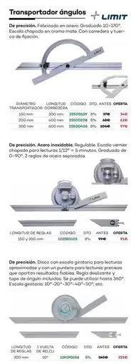 Ferri Transportador ángulos oferta