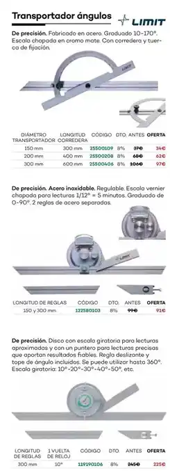 Ferri Transportador ángulos oferta