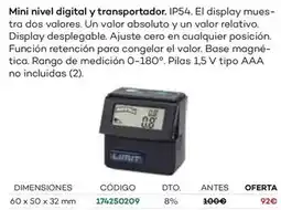 Ferri Mini nivel digital y transportador. ip54 oferta