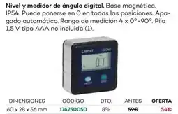 Ferri Nivel y medidor de ángulo digital oferta