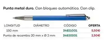 Ferri Punta metal duro. con bloqueo automático oferta