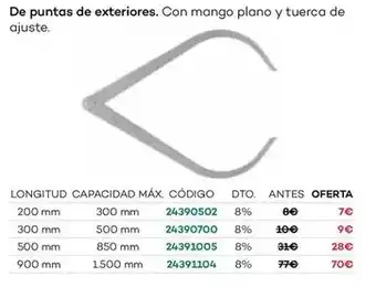 Ferri De puntas de exteriores oferta