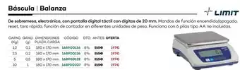 Ferri Limit - báscula | balanza oferta