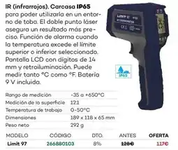 Ferri Ir (infrarrojos) carcasa ip65 oferta