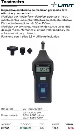 Ferri Limit - tacometro oferta