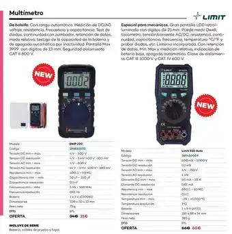 Ferri Codegolimit - multimetro oferta