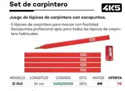 Ferri Juego de lápices de carpintero oferta
