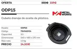 Ferri Cubeta strenaje de aceite de plastico. odp15 oferta