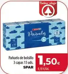 Spar Tenerife Spar - panuelo de bolsillo 3 capas 15 uds oferta