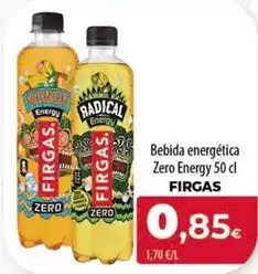 Spar Tenerife Firgas - bebida energética zero energy oferta