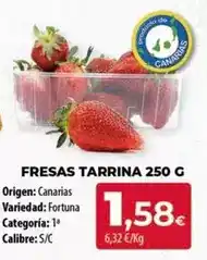 Spar Tenerife Origen - fresas tarrina oferta