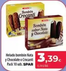 Spar La Palma Spar - helado bombon nata y chocolate o crocanti oferta