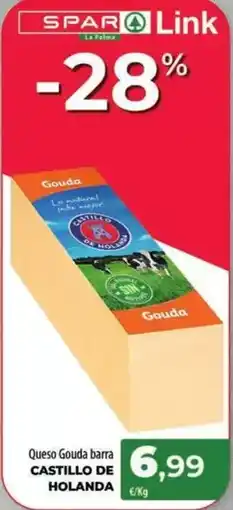 Spar La Palma Castillo de holanda - queso gouda barra oferta